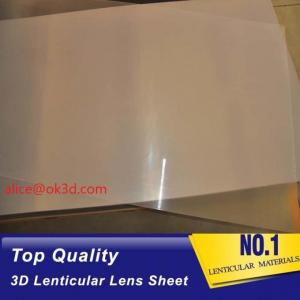 Quality OK3D Lenticular Lens material with super transpancy 0.25MM 51x71cm for 3d lenticular card for UV offset printing Korea for sale