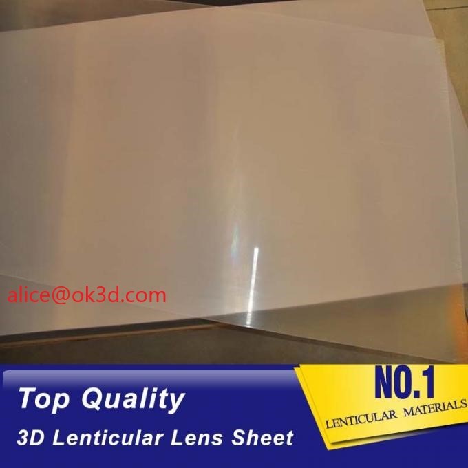 Quality UV offset printing 3D Plastic Lenticular  lens material PET 0.25MM 16LPI lenticular sheet for 3D card UV offset printing for sale