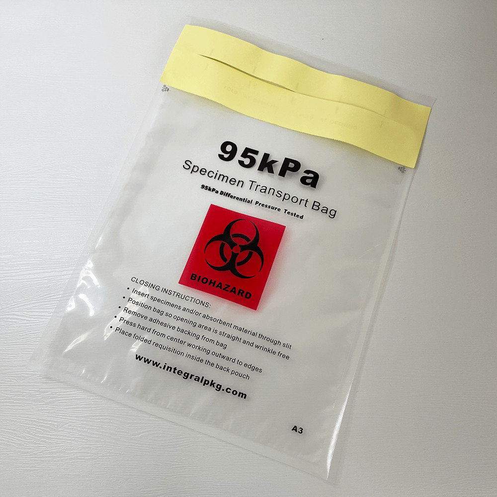Quality UN3373 Exempt 95kPa Biohazard Bag Spicemen Packing for sale