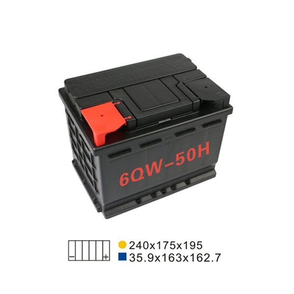 Quality 50AH 20HR 6 Qw 50H Lead Acid Car Start Stop Battery Maintenance Free Automotive Battery for sale