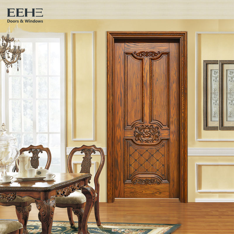 Quality Beautiful Commercial Solid Hardwood Internal Doors With Hardware Logo Embossed for sale