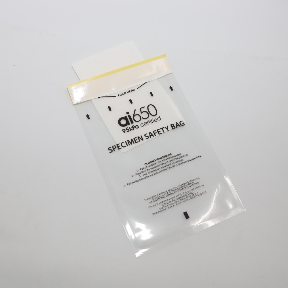 Quality Clear Plastic LDPE Self Adhesive Pouch Transport Seal Bags For Lab Hospital for sale