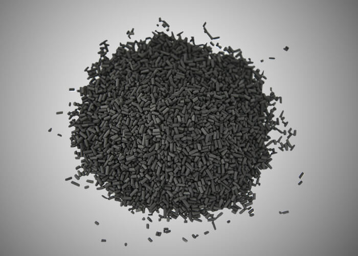 Quality Sulfur Impregnated Pelleted Activated Carbon / Activated Charcoal Column for sale