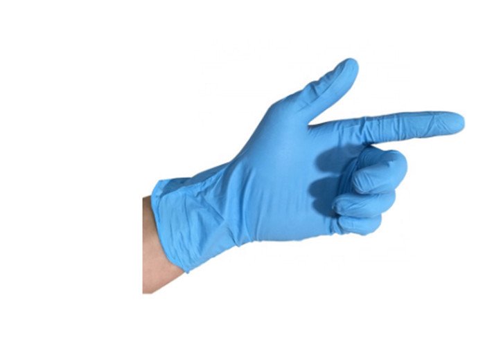 Quality Hospitals Disposable Nitrile Gloves With Puncture Tear Abrasion Resistant for sale