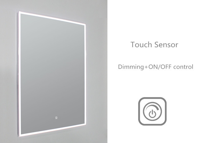 Quality Slimline Illuminated Bathroom Mirrors / Backlit Bathroom Vanity Mirrors Energy Efficient for sale