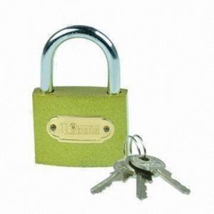 Quality Imitate brass small shape traditional style iron padlock in various sizes for sale