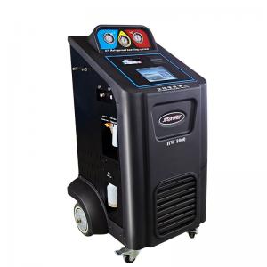 Quality Pipeline Cleaning Function Car Refrigerant Recovery Machine 15kg Cylinder Capacity Car AC Service Machine for sale