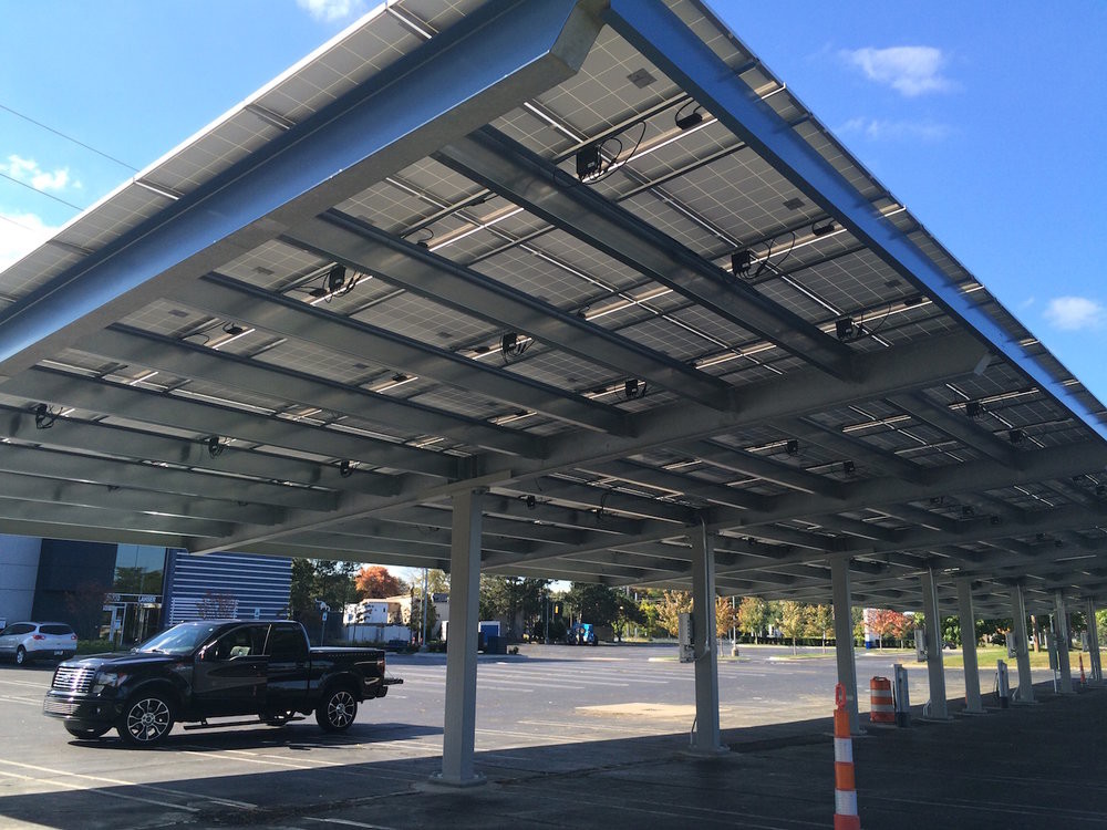 Quality Dual Use Steel Carports Solar Structures Solar Carport Mounting System for sale
