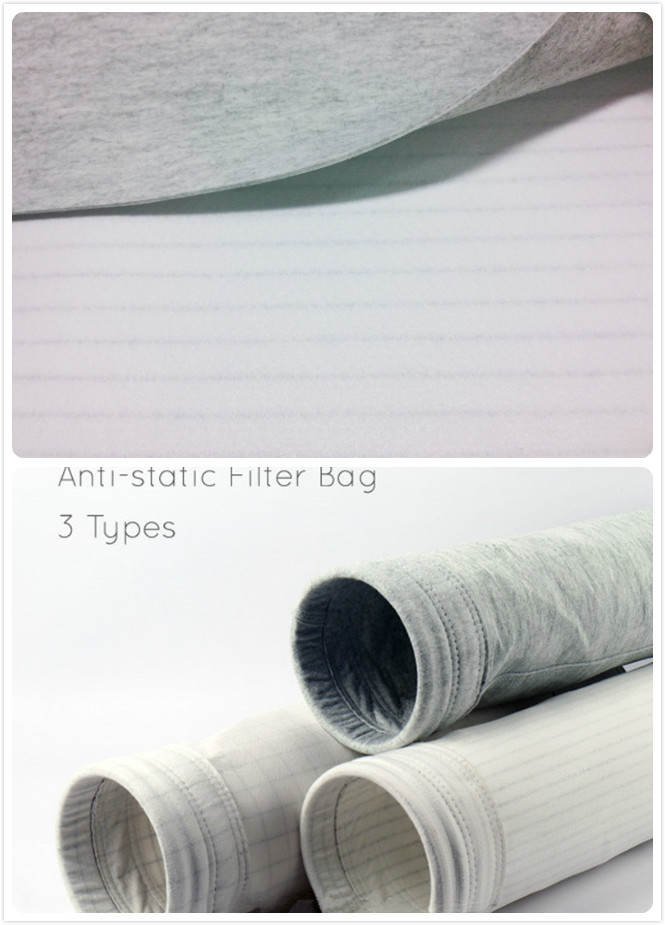 Quality Chemcial Plant Polyester Anti-Static Filter Material / Felt Filter Cloth Anti for sale