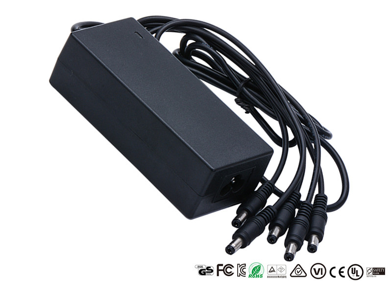 Quality LED Light 12V Power Adapter CE ROHS Certificate With 1 To 5 Splitter Cable for sale