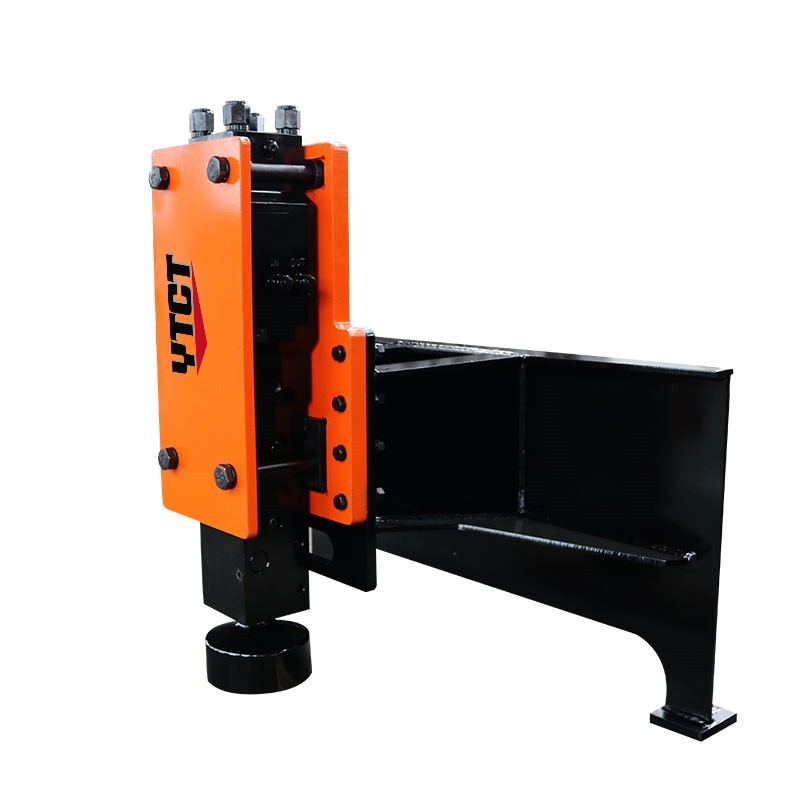 Quality 20CrMo Skid Steer Fence Post Driver 75mm Vibratory Skid Steer for sale