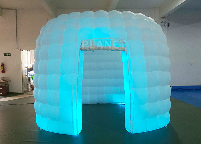 Quality Portable 1 Door White Inflatable Photo Booth / Trade Show Booth For Event for sale