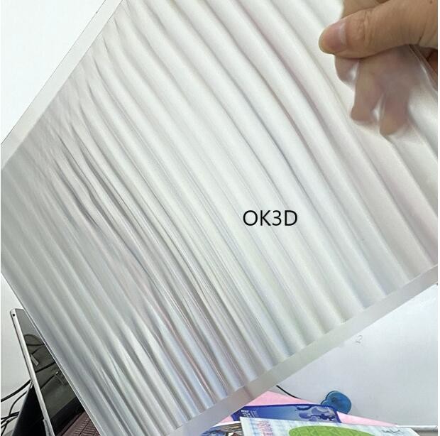 Quality China 3d factory OK3D supply Lenticular Sheet PP PET Material Plastic Lenticular Sheet For 3D Printing with best effect for sale
