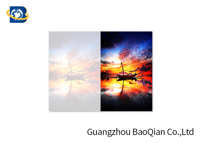 Quality PET / PP Material 3D Picture Cards , Custom Lenticular Cards Beautiful Landscape Pattern for sale