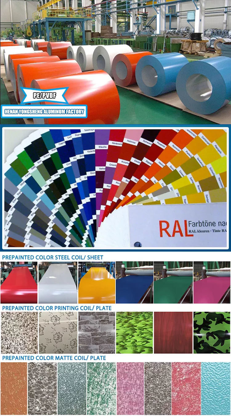 Quality Painted PVDF Color Coated PE Aluminum Coil 1060 3003 3004 5052 for sale
