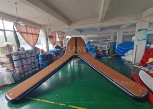 Quality 20cm Double Wall Fabric Material Y Shape Floating Pontoon Boat Jet Ski Platform , Inflatable Floating Jetski Dock for sale
