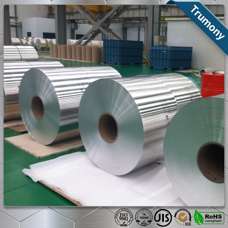 Quality Food Grade Coated Aluminum Strip Roll Foil Roll For Food Packaging Stable for sale