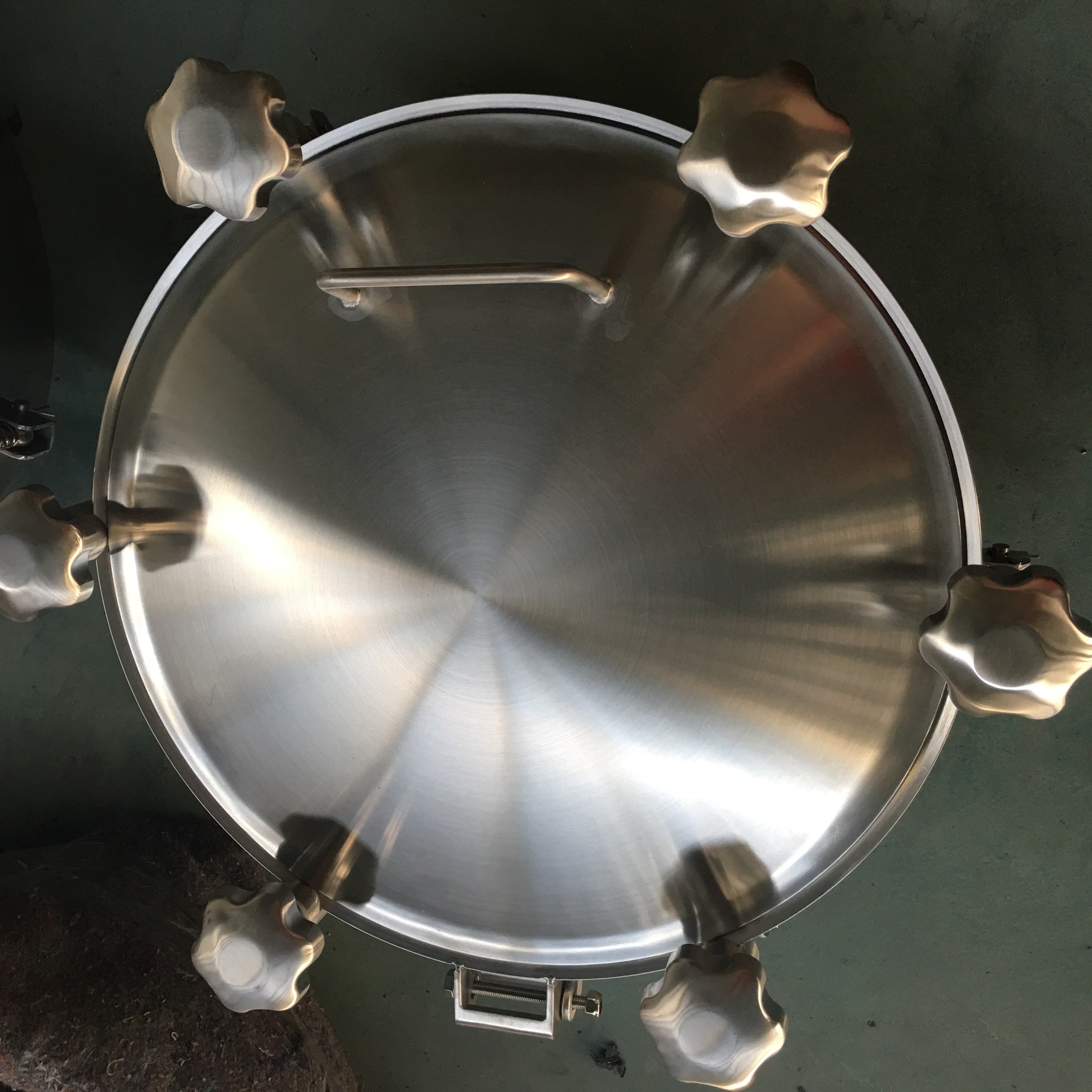 Quality Sanitary Stainless Steel Inwards Opening Elliptical Manways Manlids for sale
