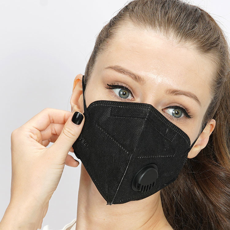 Quality PM2.5 Protective Folding Dust Face Mask N95 With Valve Filter Non Woven Respirator for sale