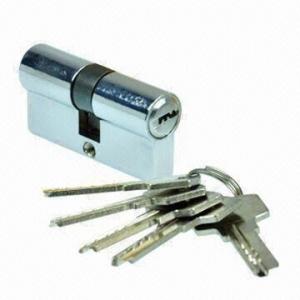 Quality Tubular EU Standard Key Lock Cylinder, Made of Zinc-alloy for sale