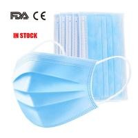 Quality Latex Free 3 Ply Disposable Face Mask , Non Woven Fabric Mask CE FDA Certificated for sale