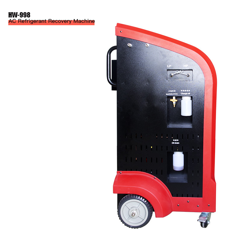 Quality Red R410a Refrigerant Recovery Car AC Service Station 1HP CE Certificate for sale