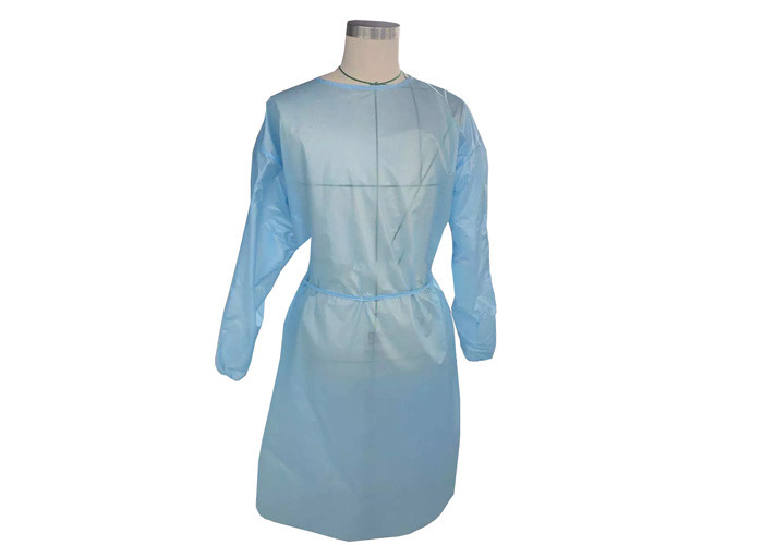 Quality Polypropylene Disposable Isolation Gown Blue Surgeon Operating Non - Irritating for sale
