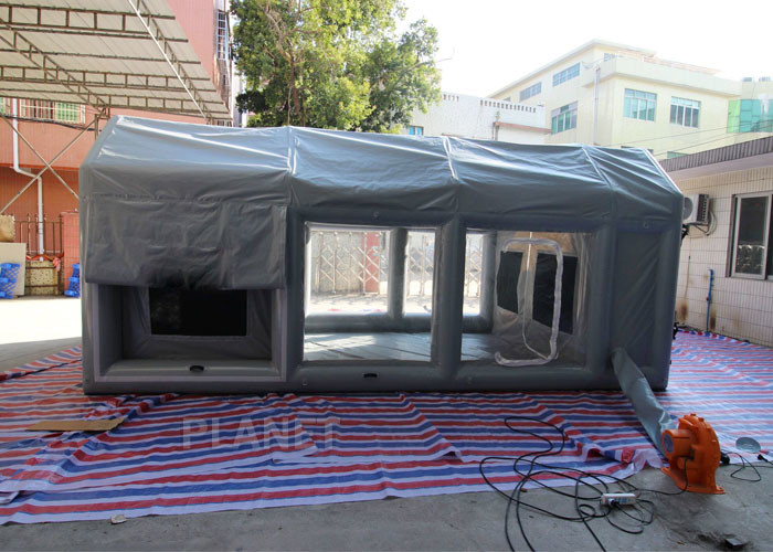 Quality PVC Tarpaulin Outdoor Inflatable Spray Booth Garage Tent Customized Size for sale