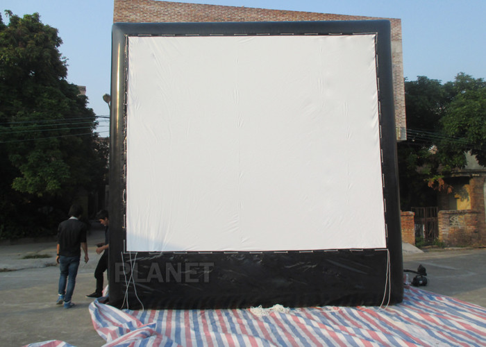Quality Air Sealed Backyard Inflatable Movie Screen , Rear Projection Screen For Party for sale