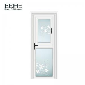 Quality Weather Proof Aluminium Framed Frosted Glass Doors With Stainless Steel Net Screen for sale