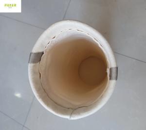 Quality 500GSM Aramid Nomex Filter Sleeves With SS Ring And High Temperature Glue for sale