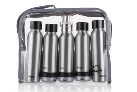 Quality ODM Cosmetic Travel Bottle Set Aluminum Makeup Small Packaging Personal Care for sale