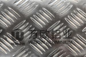 Quality 5052 H32 Anti-Slipping 5 Bar Aluminium Checker Plate, Diamond Plate 1.0-5.0mm for sale