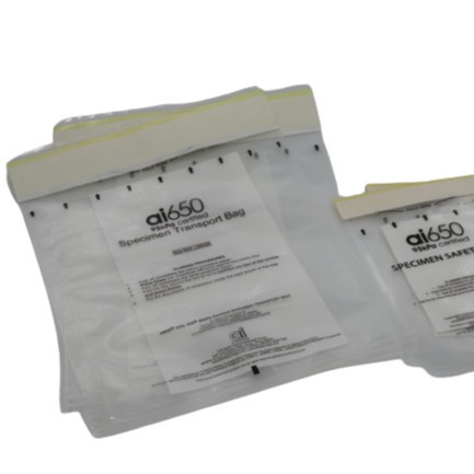 Quality 95kPa Biohazard Symbol Specimen Transport Bag 50um Thickness for sale