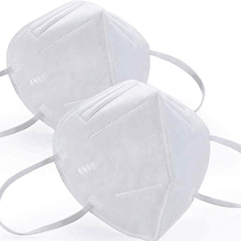 Quality Foldable KN95 Mask Ear Wearing Vertical Fold Flat Non Woven Fabric Face Mask for sale