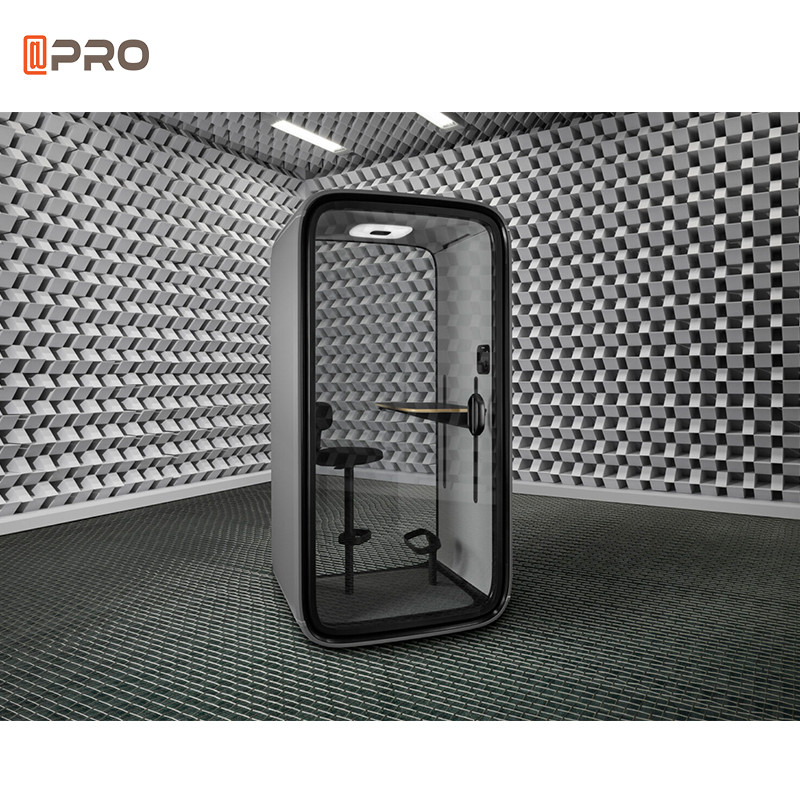 Quality Office Portable Telephone Apartment Mobile Soundproof Booth Steel Frame for sale
