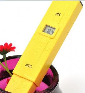 Quality pocket Pen Type PH Meter Analyzer Portable LCD Display PH Tester Digital 0.0-14.0ph yellow ph detector for sale