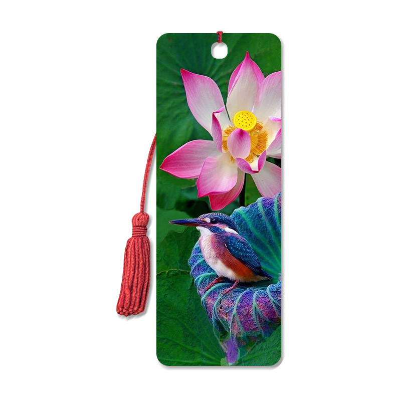 Quality High Definition 3D Lenticular Bookmark 6 x 12 cm 4 Colors Customized for sale