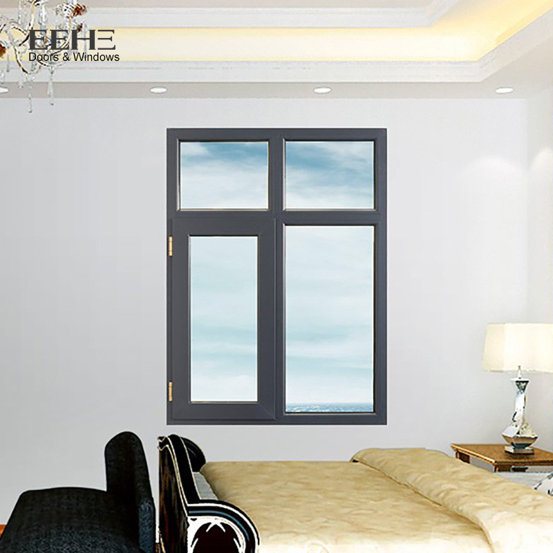 Quality Swing Dark Brown Aluminium Windows / Hotel Aluminium Casement Windows for sale