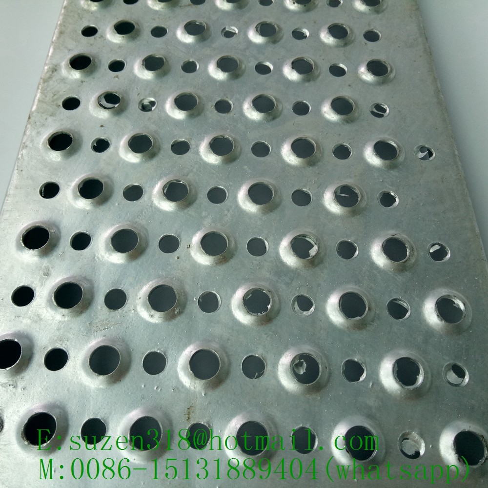 Quality Aluminum perforated metal sheet Perf O Grip safety grip strut grating floor for sale