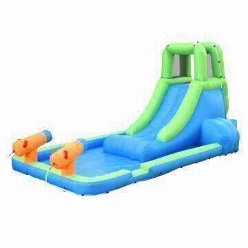 Quality Inflatable Water Slide with Pool N Spray-Shooting for sale