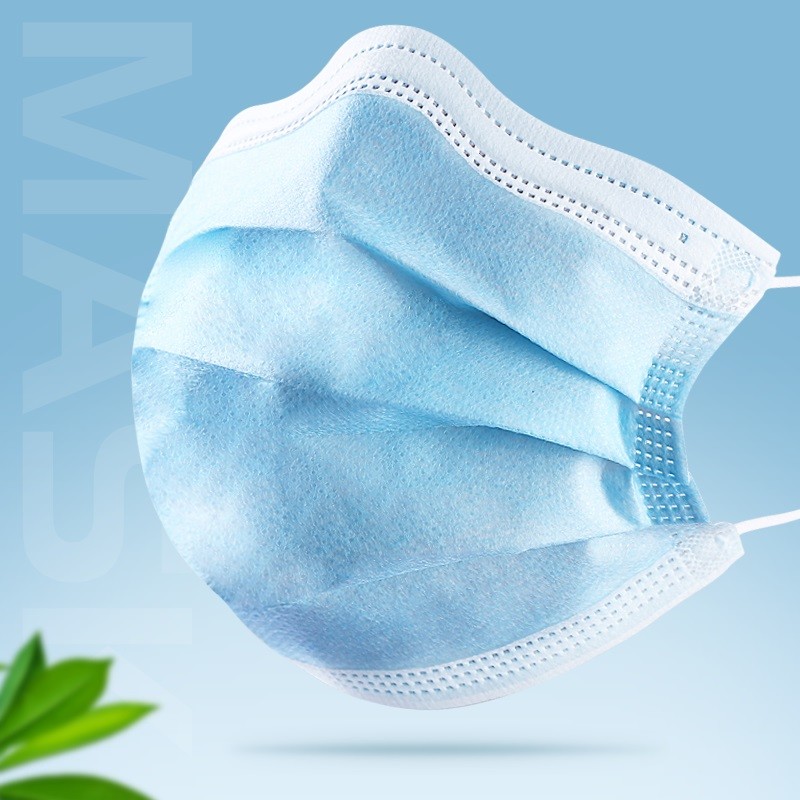 Quality PP Nonwoven 3 Ply Disposable Mask , Anti Pollution Face Mask OEM Available for sale