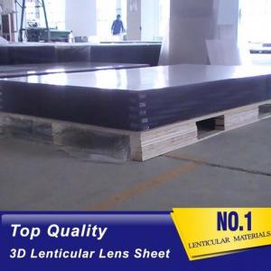 Quality Cylinder vertical plastic lenticular  PET 70 lpi 0.9mm 60x80cm lenticular sheet by injekt printing and UV offset print for sale