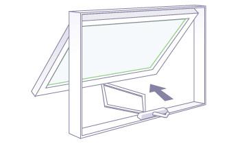 Retractable Flynet Exterior Aluminum Window Awnings / Modern White Aluminum Awning