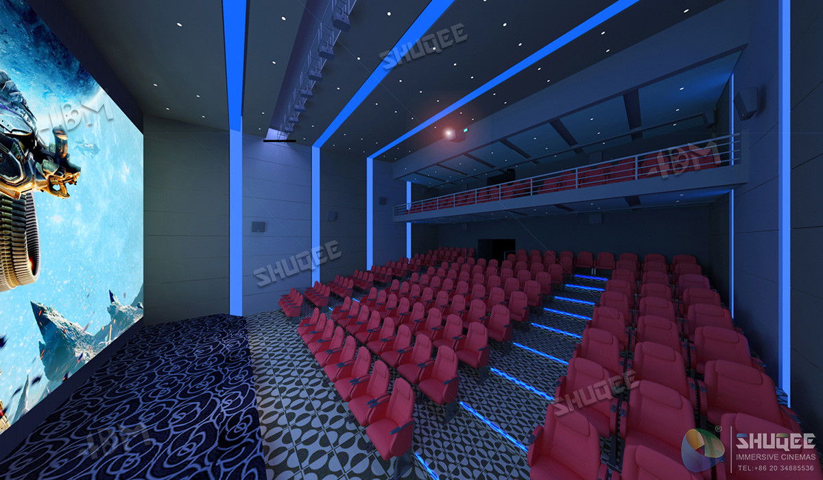 Quality International 50-120 People 3D Cinema With 120HZ Projector Silver Screen for sale