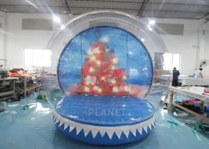 Quality 0.8mm Transparent Inflatable Snow Globe Photo Booth for sale