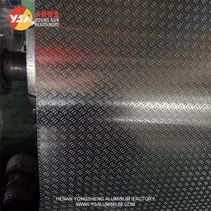 Quality 6.5mm Aluminum Checkered Plate 5 Bar Diamond Plate Sheets for sale