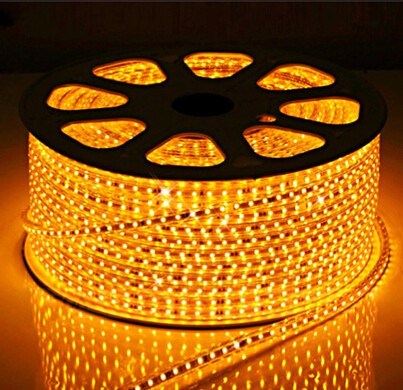 Quality LED Strips SMD5050 60pcs yellow color warterproof white double PCB 3M adhersive CE EMC for sale