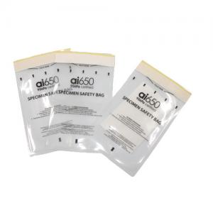 Quality LDPE Lab Biohazard Specimen Bags Cytotoxic Specimen 95kpa With Document Pouch for sale