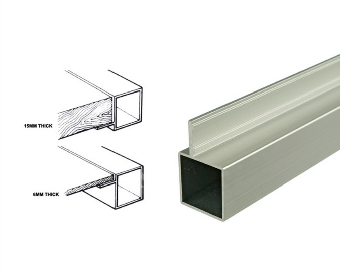 Quality 25*25mm Powder Coated Aluminum Square Tubing Frame With Connector For Display Shelf for sale
